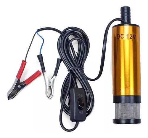 Bomba Diesel  Trasvase Sumergible Agua 12v Aluminio Filtro 0