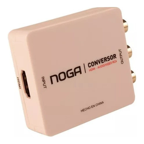 Conversor Hdmi A Audio Video Rca Noganet Apto Tv Tubo 0