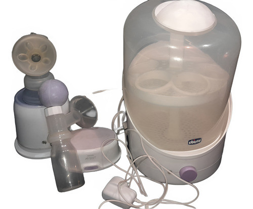 Sacaleches Philip Avent Electrico + Calientamamaderas Chicco 0