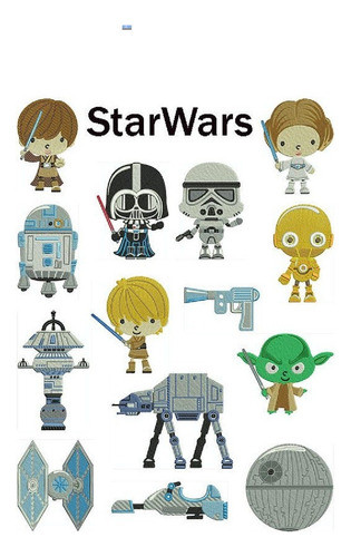Diseño Matrices De Bordados P Maquinas Bordadoras Star Wars 0