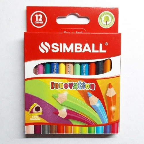 Lápices De Colores X12 Cortos Innovation Simball (x4unidades 0