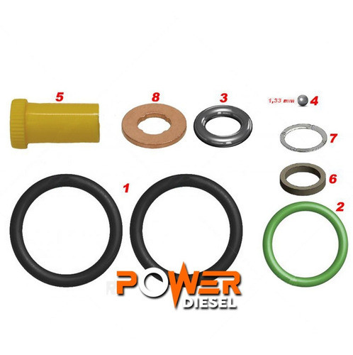 Kit Reparación Orings Y Arandelas Inyector Tector 0445120007 0