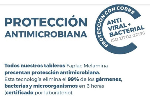 Placa Melamina Litio Mdf Lisos 1,83x2,75 M Faplac 1