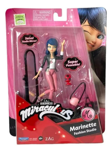 Figura Miraculous Marinette Con Accesorios 13 Cm Original 0