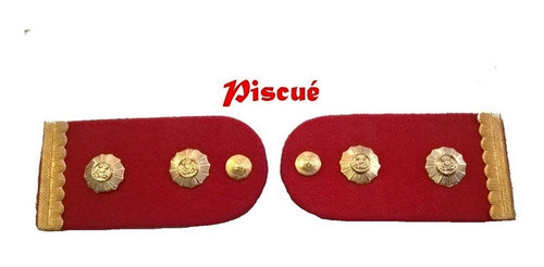 Par Charreteras De Comandante - Bomberos - Ley 25054 0