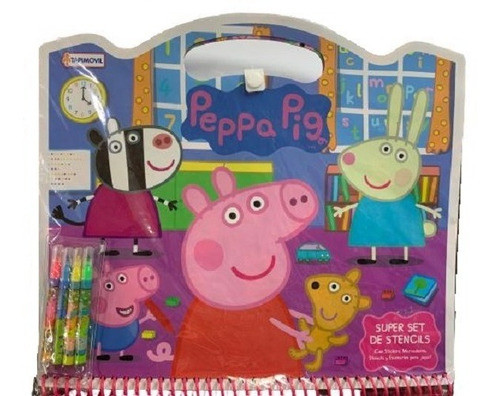 Super Set De Stencils - Peppa Pig - Tapimovil 0