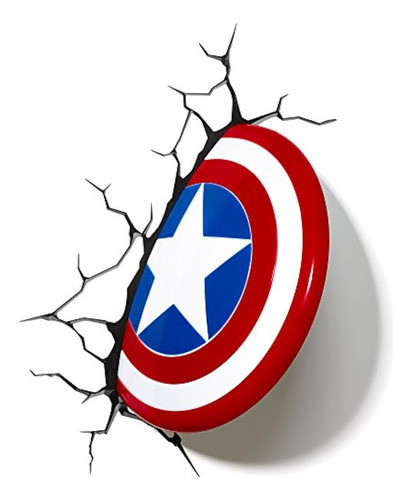 3dlightfx Marvel Avengers Capitan America 3d Deco Light 0