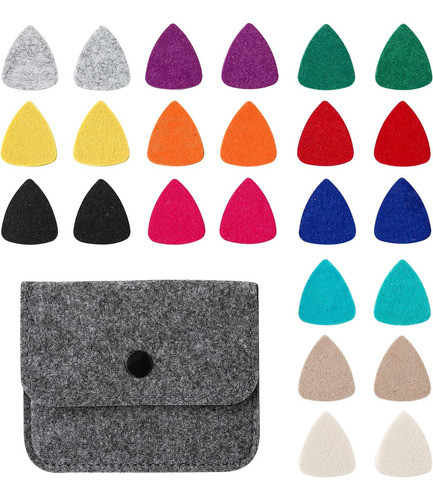 20 Piezas De Púas De Ukelele De Fieltro, Púas De Fieltro En 0