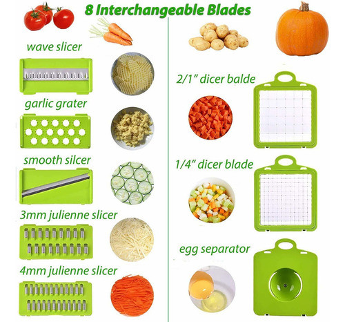 Picador De Verduras 12 En 1, Cortador De Mandolina Resisten. 1