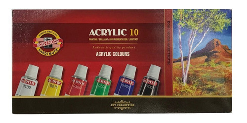 Acrilicos Koh I Noor X 10 Unidades 16 Ml 0