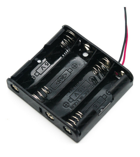 6 Portapilas 4 Aa Doble Ax4 Con Cable 15cm (58x68x16mm) 0