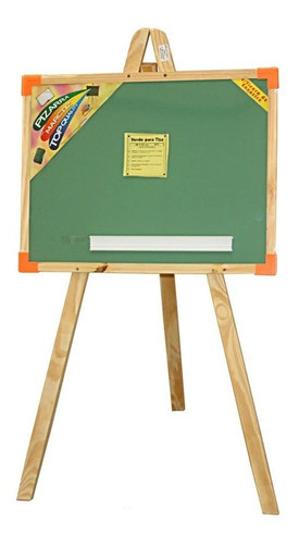 Pizarrón Verde Con Pie Para Tiza 48 X 63cm 0