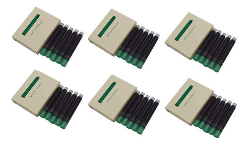 Cartuchos De Tinta Para Lapicera Jinhao Color Verde 30u. 0