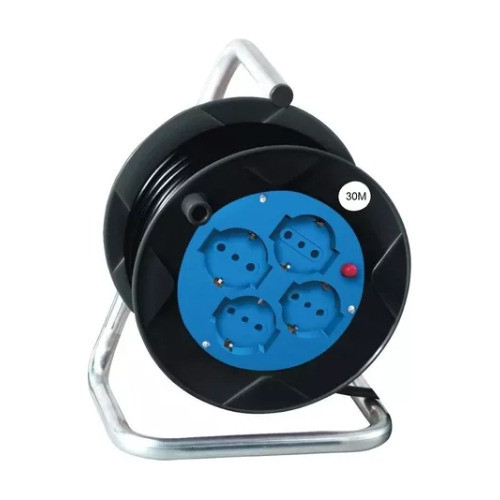 Alargue Carrete Enrollador 4 Tomas Vivion 30 Metros 0
