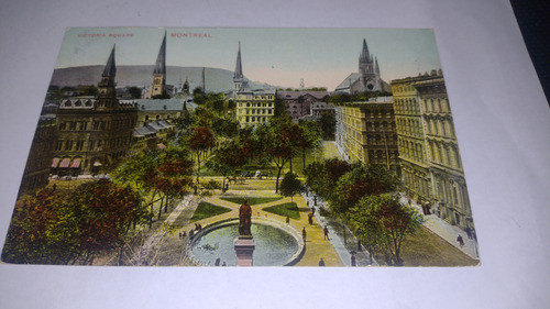 Canadá Postal Estampilla 1911 Circulada.hermosa Montreal 1