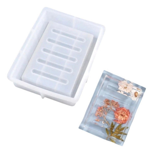 Molde Jabonera Rectangular Acanalado 0