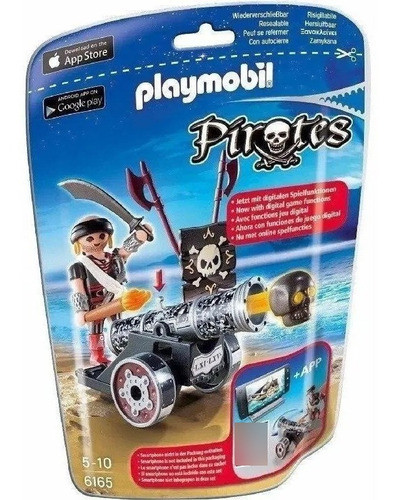 Playmobil Pirata Cañón Negro Y Figura Bolsa 6165 Original 0