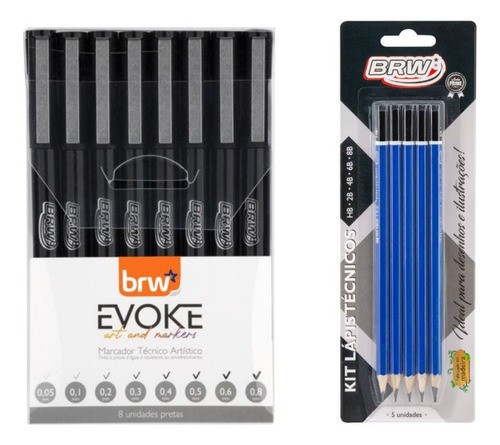 Kit Profesional Combo Brw Artistas Ilustradores Estudiantes 0