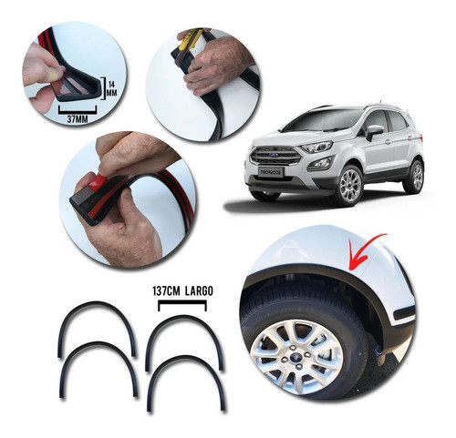 Ecosport 2015 Accesorios Fenders Pasarueda Guardabarro X 4 1