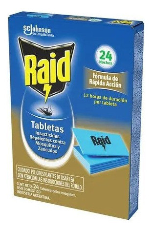Combo Raid Para Mosquito Tableta X4u + Aero X380ml 1