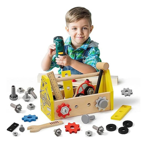 Juego De Herramientas De Madera Para Niños (33 0