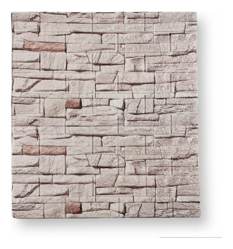 Placa Revestimiento Pared 3d Autoadhesivo 70x77 Pack X10 #8 0