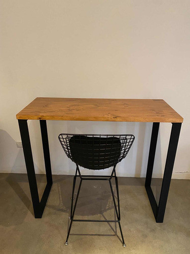 Barra, Desayunador Mesa Alta Industrial 120x50x105 0