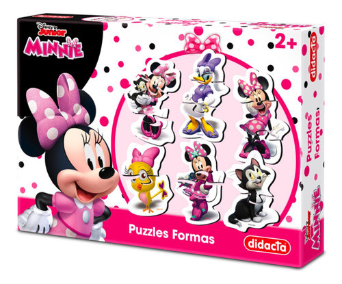 Puzzles Minnie Formas Didacta Para Niños X 6 Cajas 0