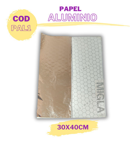 Papel Aluminio Termico 30x40 Hamburguesas 10 Kg  1650 Hojas 1