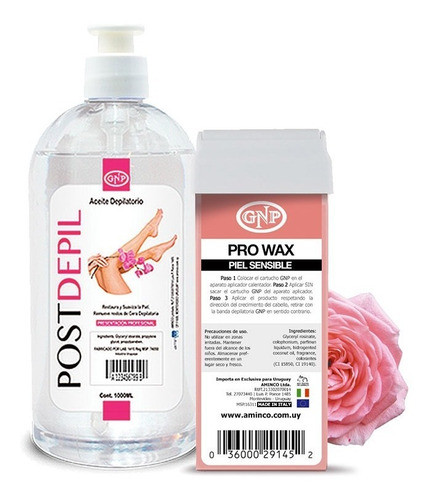 Cartucho Rollon Rosa Y Aceite Depilatorio 500ml Gnp 0