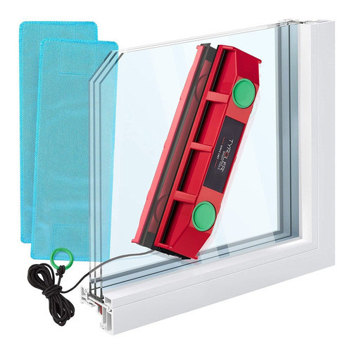 Limpiador De Ventanas Magnetico Para Vidrios De 0,8 A 1,1 0