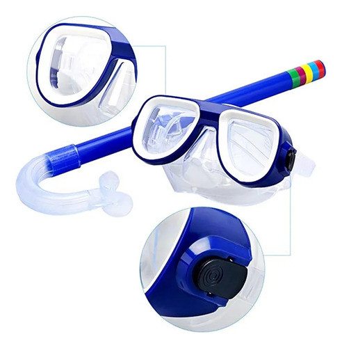 Set Snorkel Infantil 4 Colores Playa Piscina Ltf Shop 1
