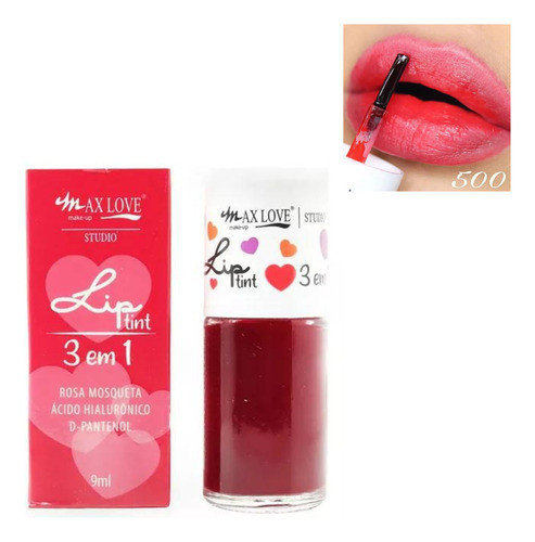 Tinta Para Labios Lip Tint 3 En 1 Max Love Tono 500 Vegana 1