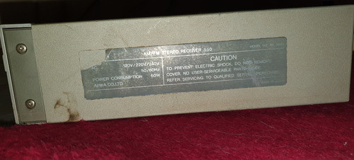 Sintoamplificador Aiwa S50 2 Canales De Audio 1