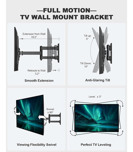 Ergo Tab Soporte De Pared De Tv De Movimiento Completo, Sopo 1
