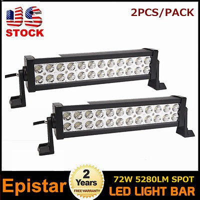 2pcs 14 Pulgadas 72w Spot Led Light Bar Buceo Off Road 4wd V 1