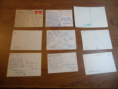 Postales De Barcos  Lote De 9 Pc  (sp) 1