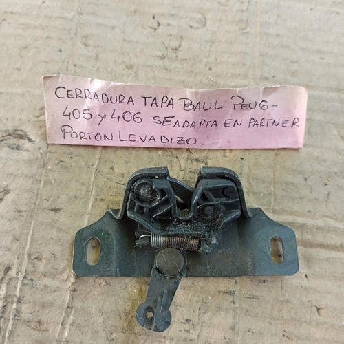 Cerradura Tapa Baúl Peugeot 405 406 1