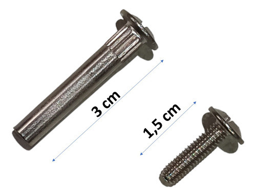 10 Casquillos De Unión Con Tornillos M4 5x30mm Unión Placas 1