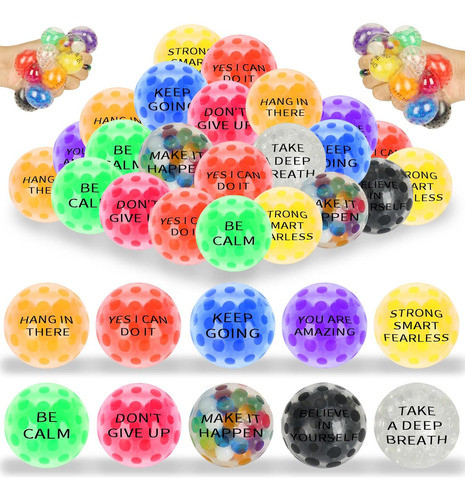 Conjunto De 20 Pelotas De Estrés Coloridas Motivadoras 0
