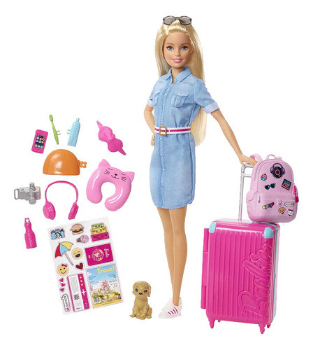 Barbie Dreamhouse Adventure Travel Doll Accesorios 0