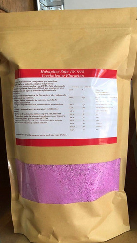 Hakaphos Rojo (18-18-18) Floración / Crecimiento  1kg 1
