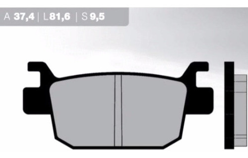 Pastilla Freno Brenta Ft4082(fa415) Benelli Tnt 250/300 Tras 1