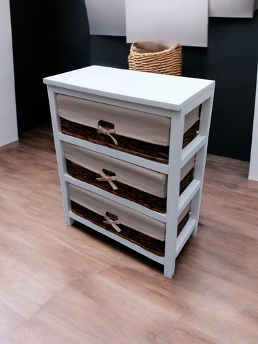 Cajonera De Madera Y Cajones De Mimbre A Medida!!!!!! 0