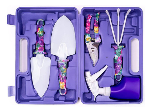Kit Juego De Jardinería Herramientas Pala Rastrillo Tijera 1