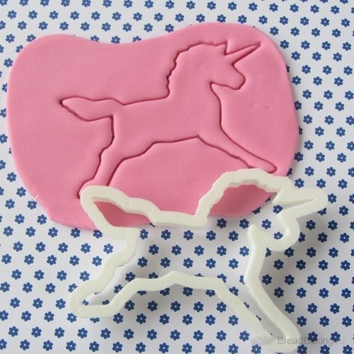 Molde Cortante De Galletitas Silueta De Unicornio 0