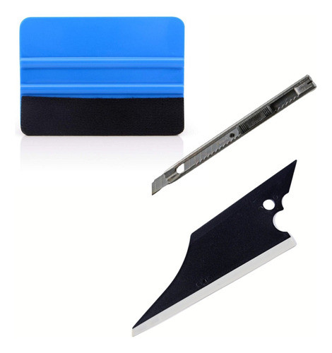 Kit Espatulas Para Polarizado 3 Pcs 3m Conquerer Cutter 0