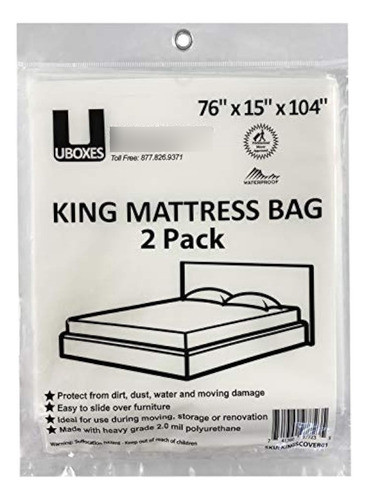 Uboxes Fundas De Poliéster Para Colchón King, 76 X 0