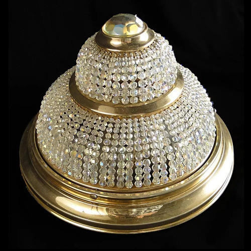 Plafon Imperio Bronce/vidrio 1119   Arte Antica Antiguedades 1