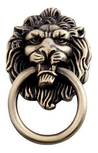 Tirador Cabeza De Leon 65x42mm  1u. Bronce Antiguo 0